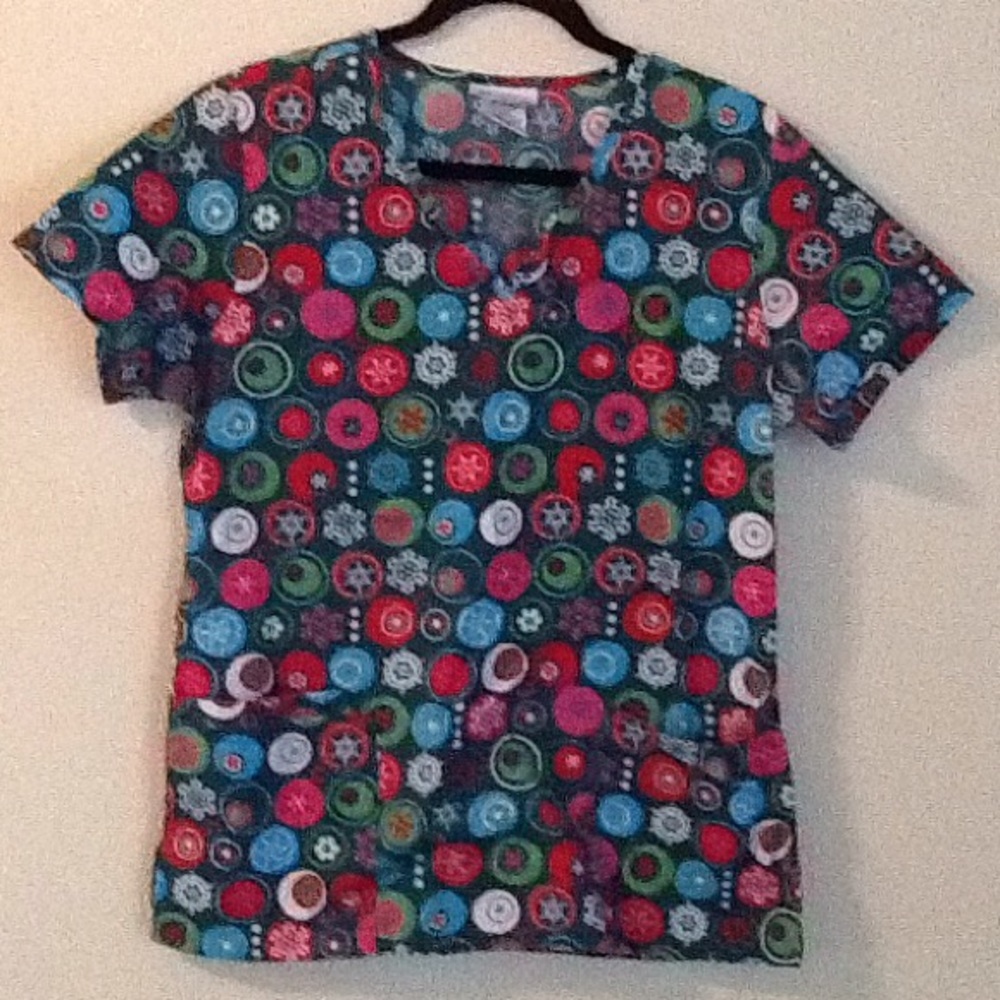 SB Scrubs Christmas Scrub Top